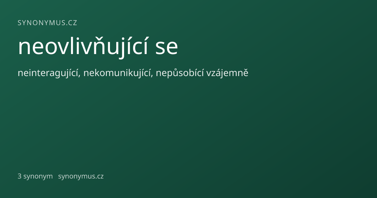 Náhled odkazu: neovlivňující se