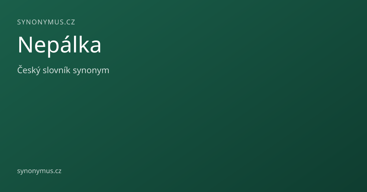 Náhled odkazu: Nepálka
