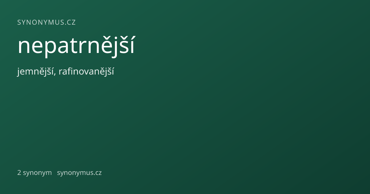 Náhled odkazu: nepatrnější