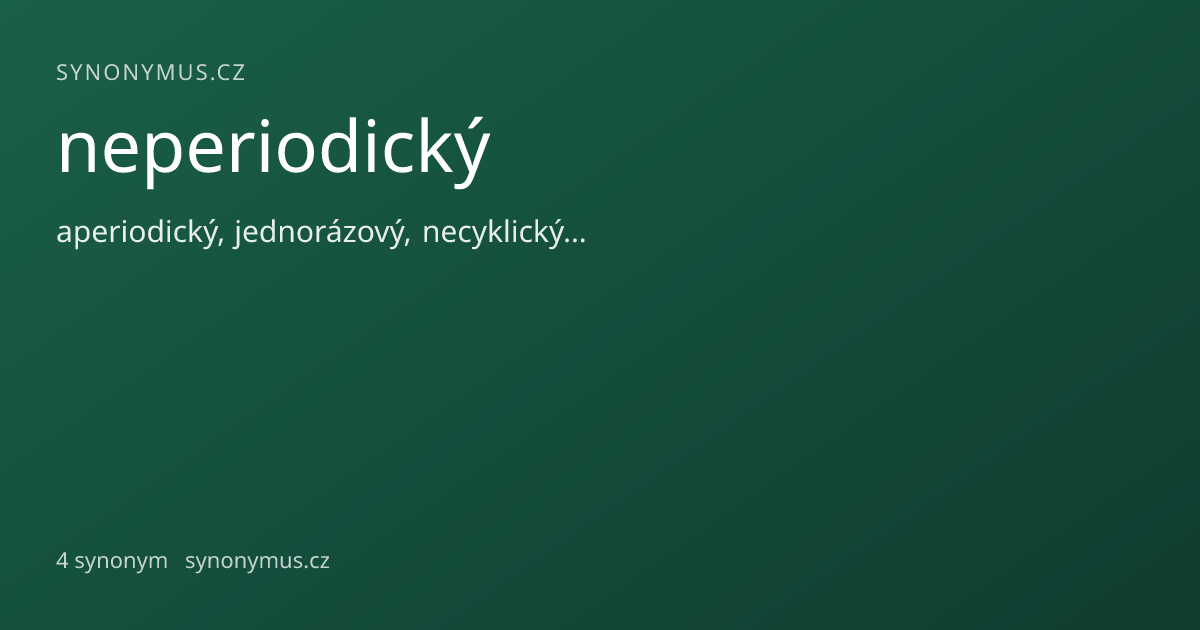 Náhled odkazu: neperiodický