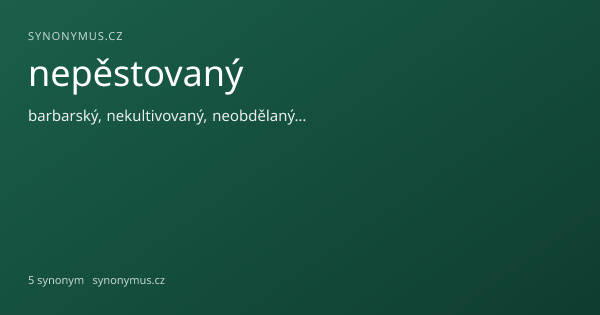 Náhled odkazu: nepěstovaný