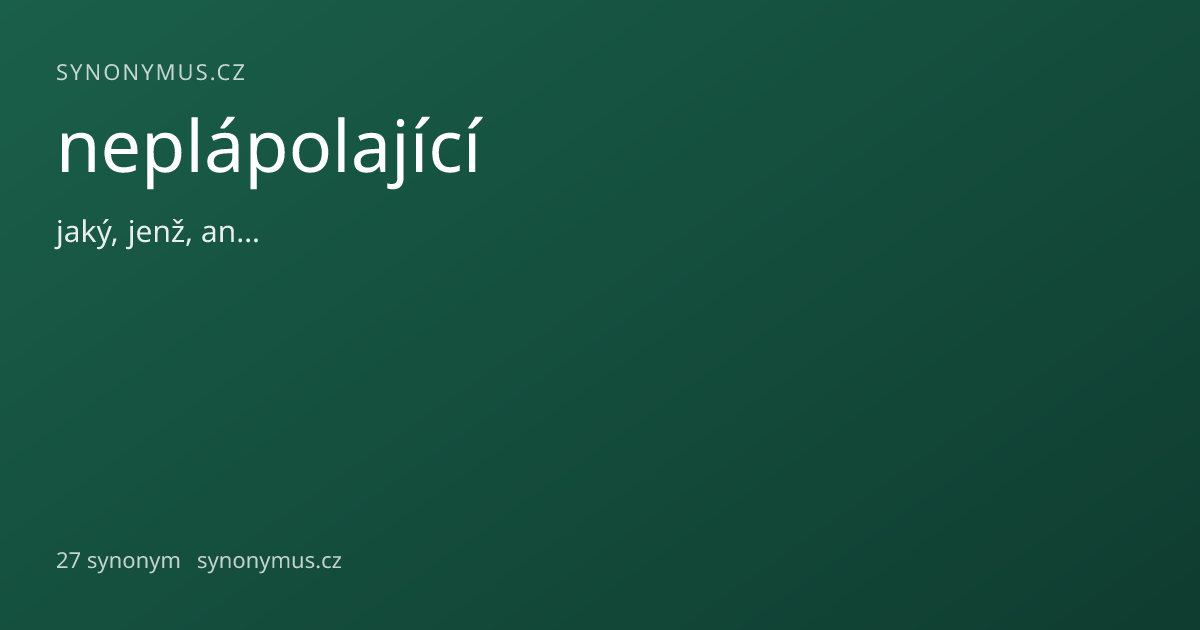 Náhled odkazu: neplápolající
