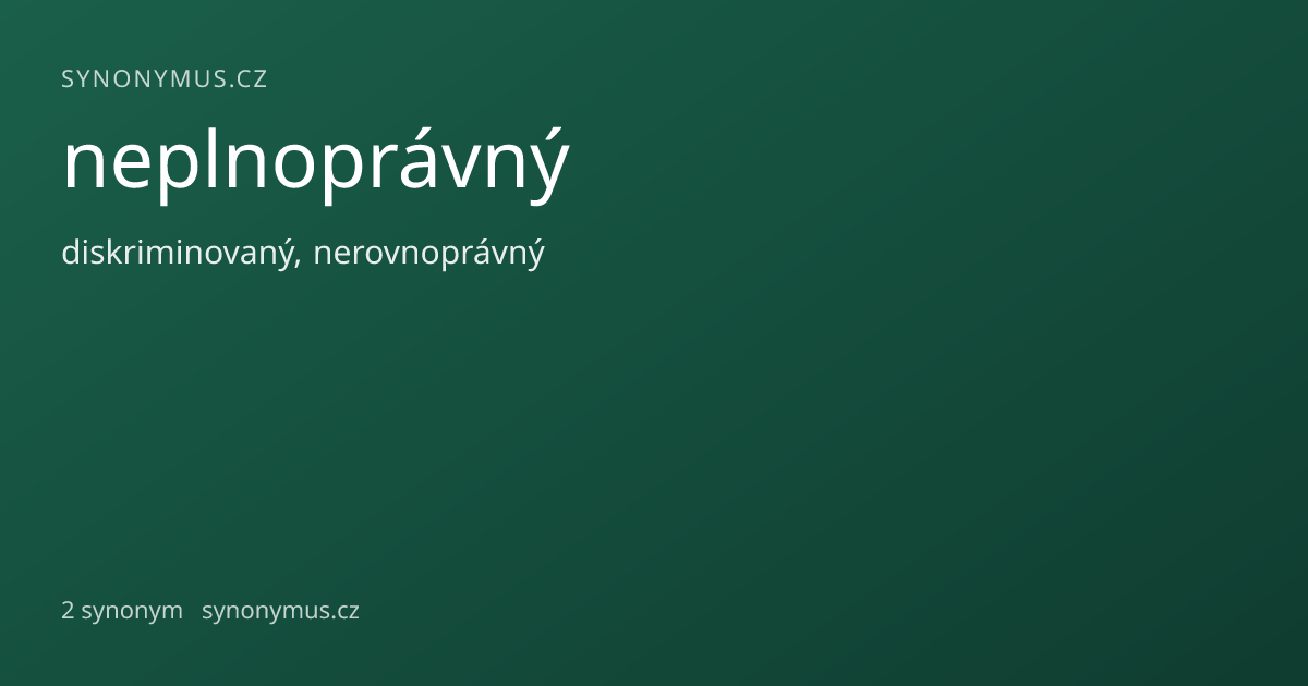 Náhled odkazu: neplnoprávný