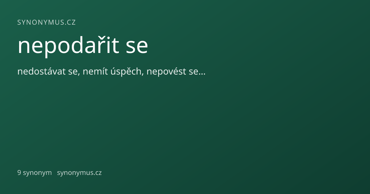 Náhled odkazu: nepodařit se