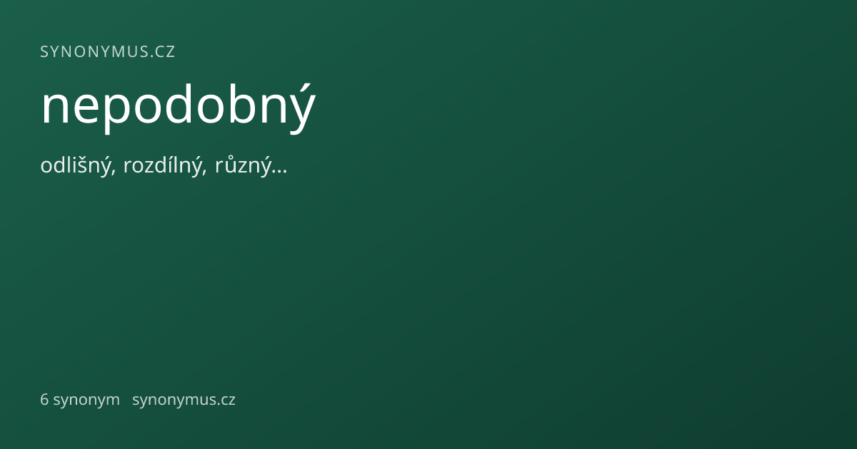 Náhled odkazu: nepodobný