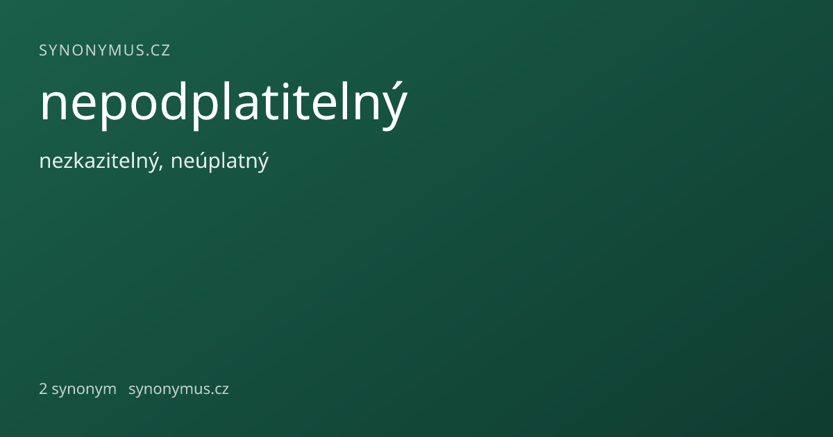 Náhled odkazu: nepodplatitelný