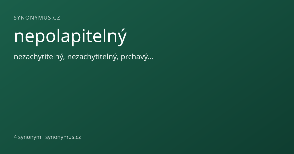 Náhled odkazu: nepolapitelný