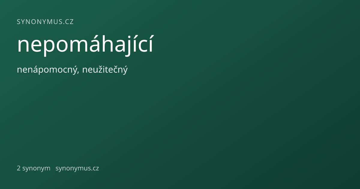 Náhled odkazu: nepomáhající