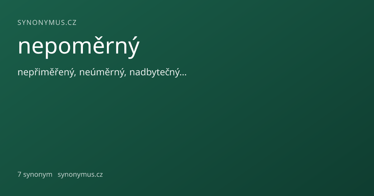 Náhled odkazu: nepoměrný
