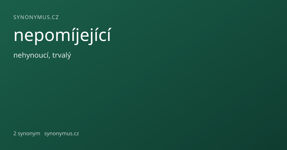 Náhled odkazu: nepomíjející