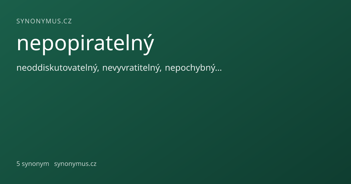 Náhled odkazu: nepopiratelný