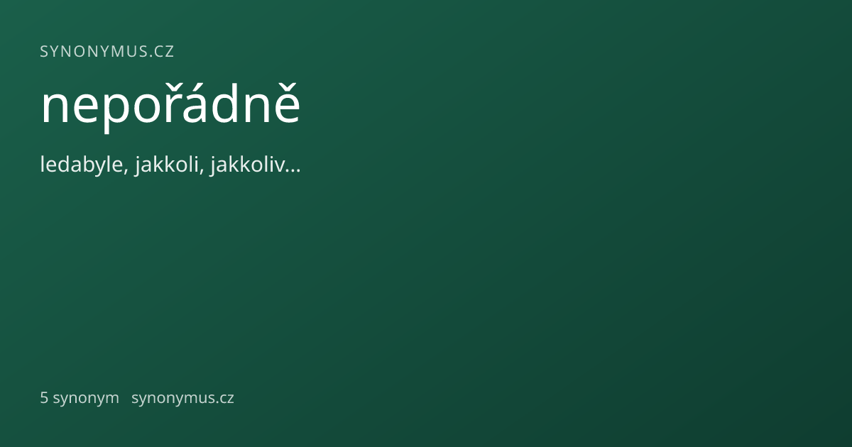Náhled odkazu: nepořádně
