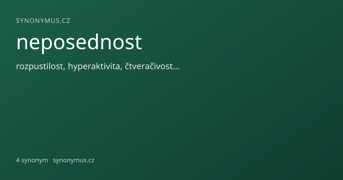 Náhled odkazu: neposednost