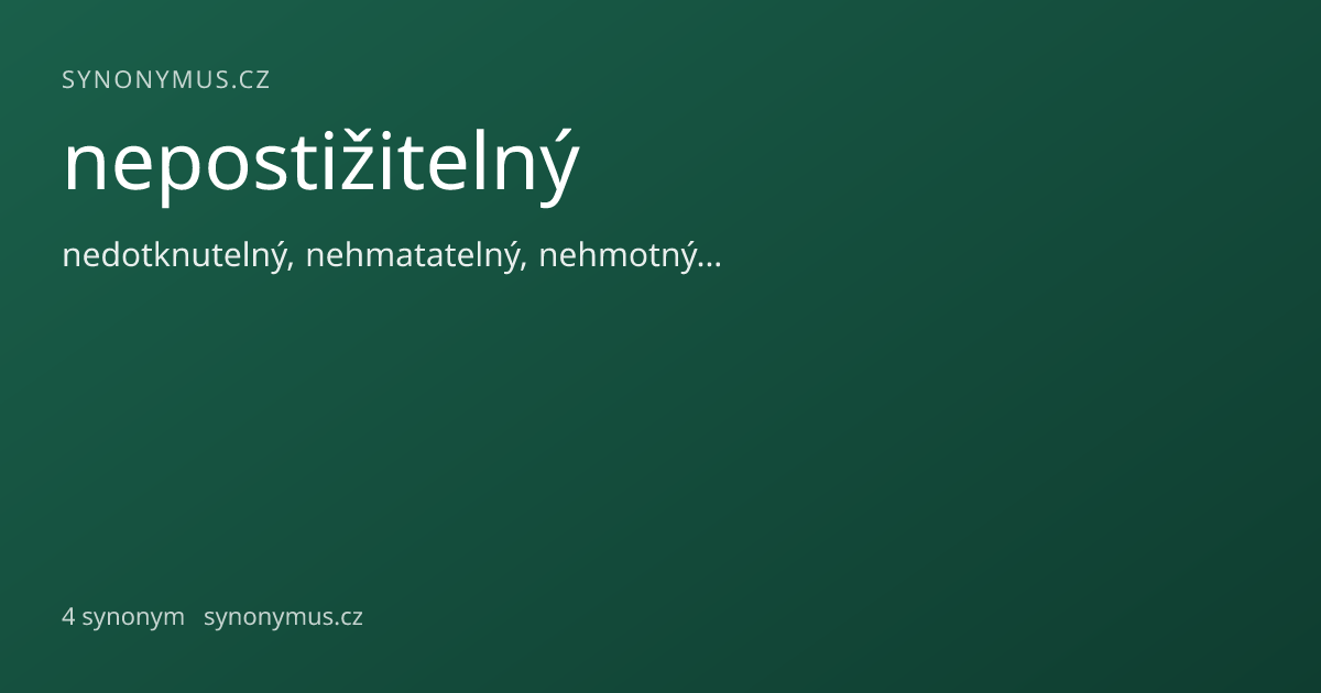 Náhled odkazu: nepostižitelný