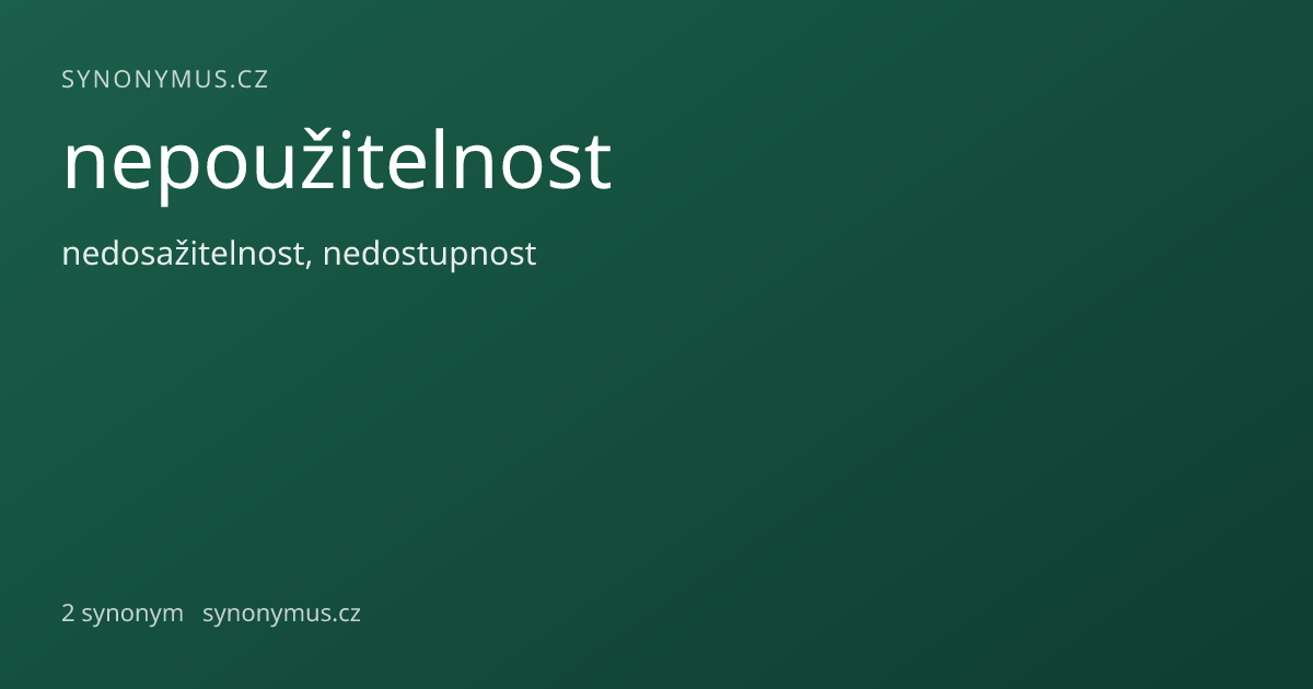Náhled odkazu: nepoužitelnost