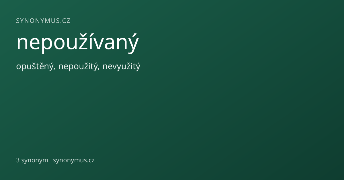 Náhled odkazu: nepoužívaný