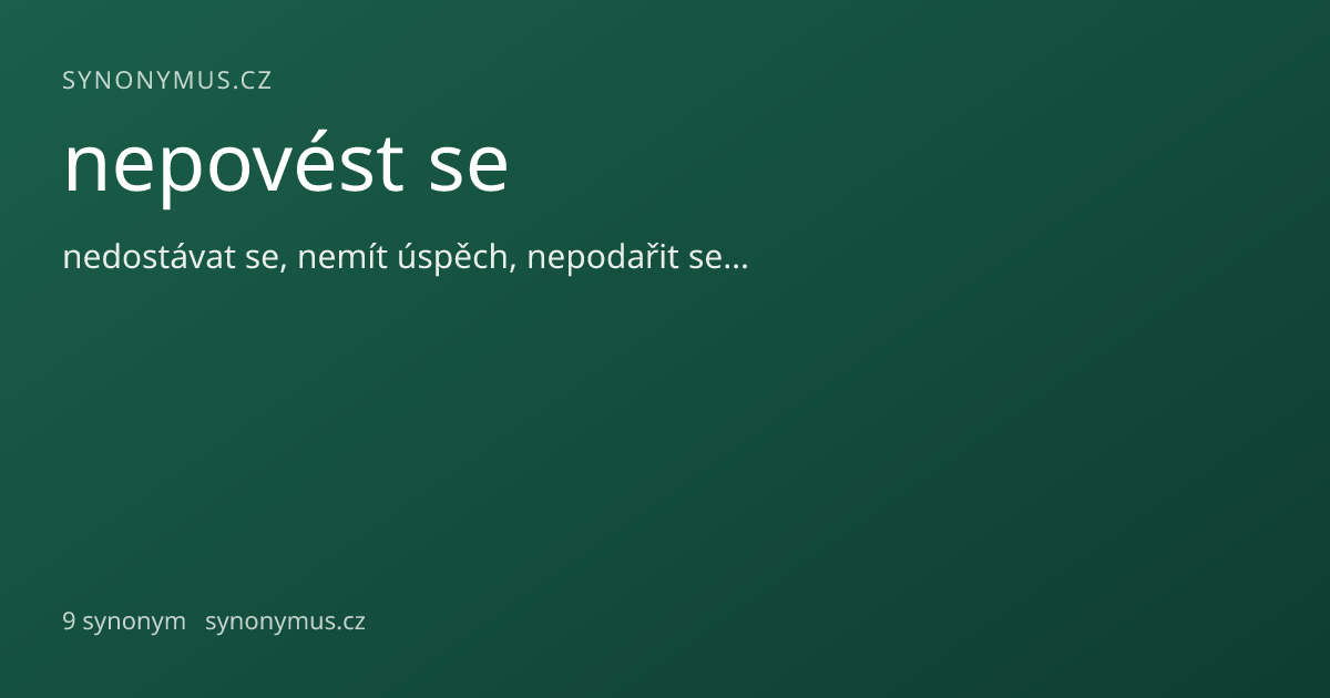Náhled odkazu: nepovést se
