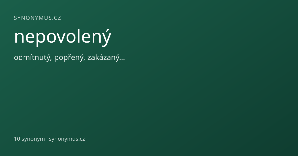 Náhled odkazu: nepovolený