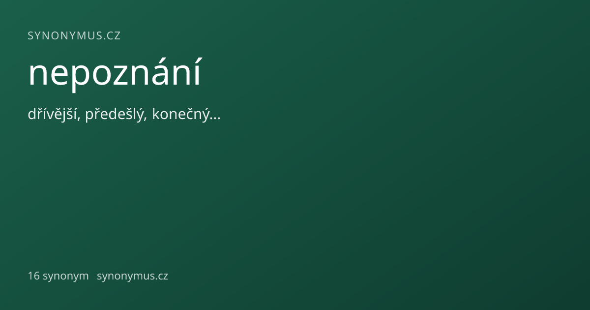 Náhled odkazu: nepoznání