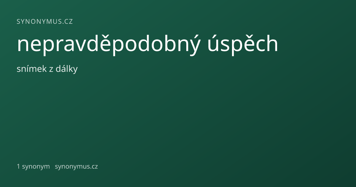 Náhled odkazu: nepravděpodobný úspěch