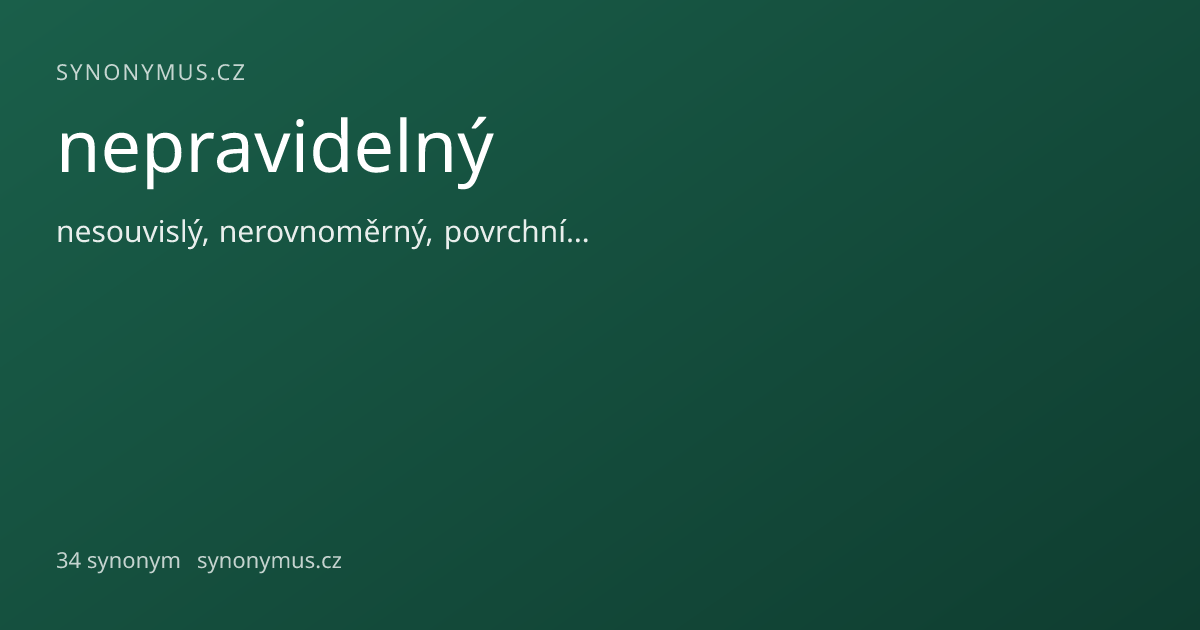 Náhled odkazu: nepravidelný