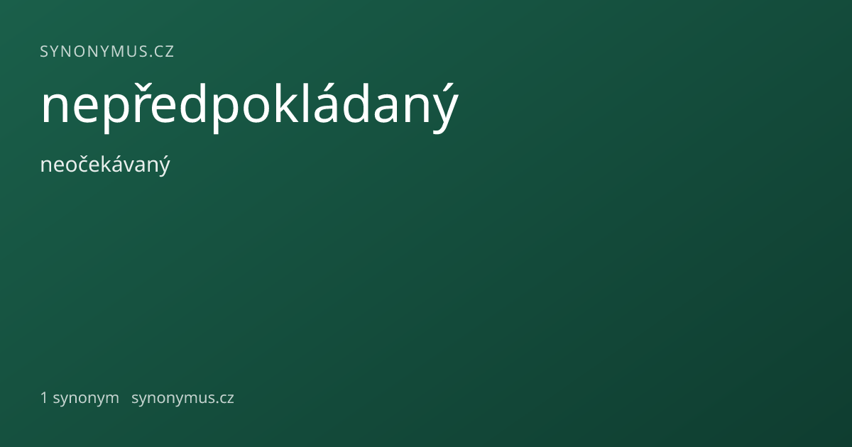 Náhled odkazu: nepředpokládaný