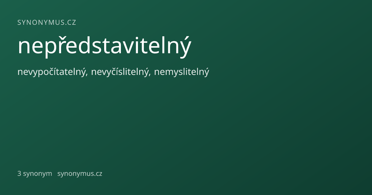Náhled odkazu: nepředstavitelný