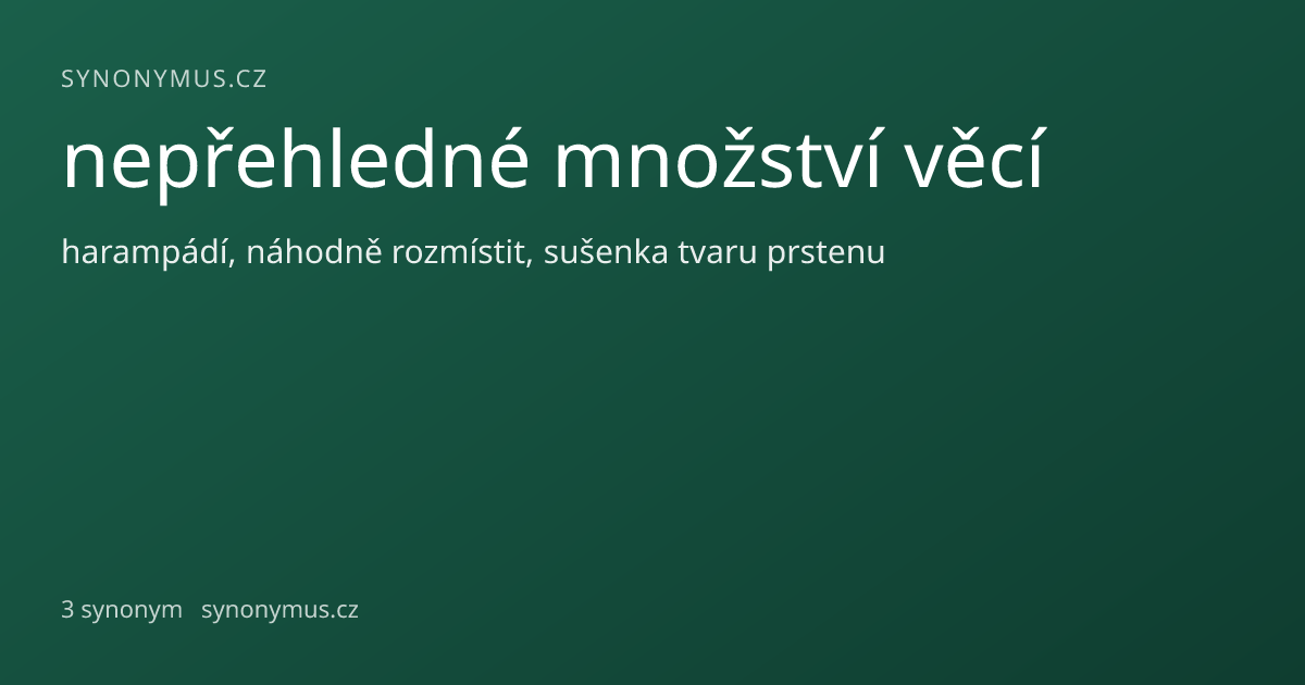 Náhled odkazu: nepřehledné množství věcí