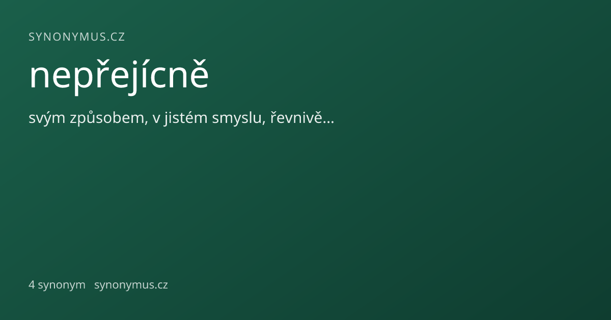 Náhled odkazu: nepřejícně