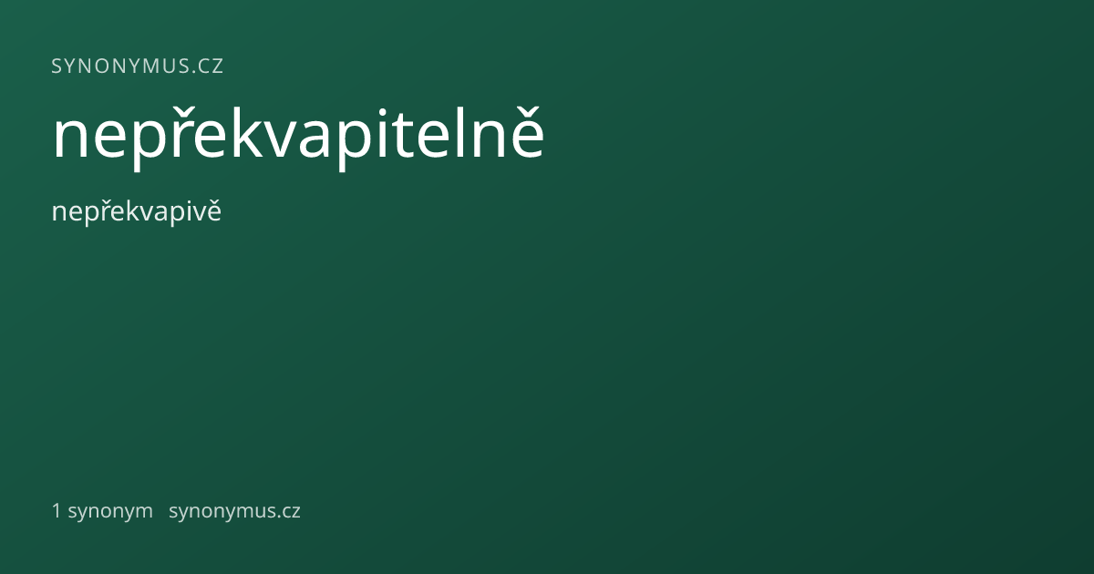 Náhled odkazu: nepřekvapitelně