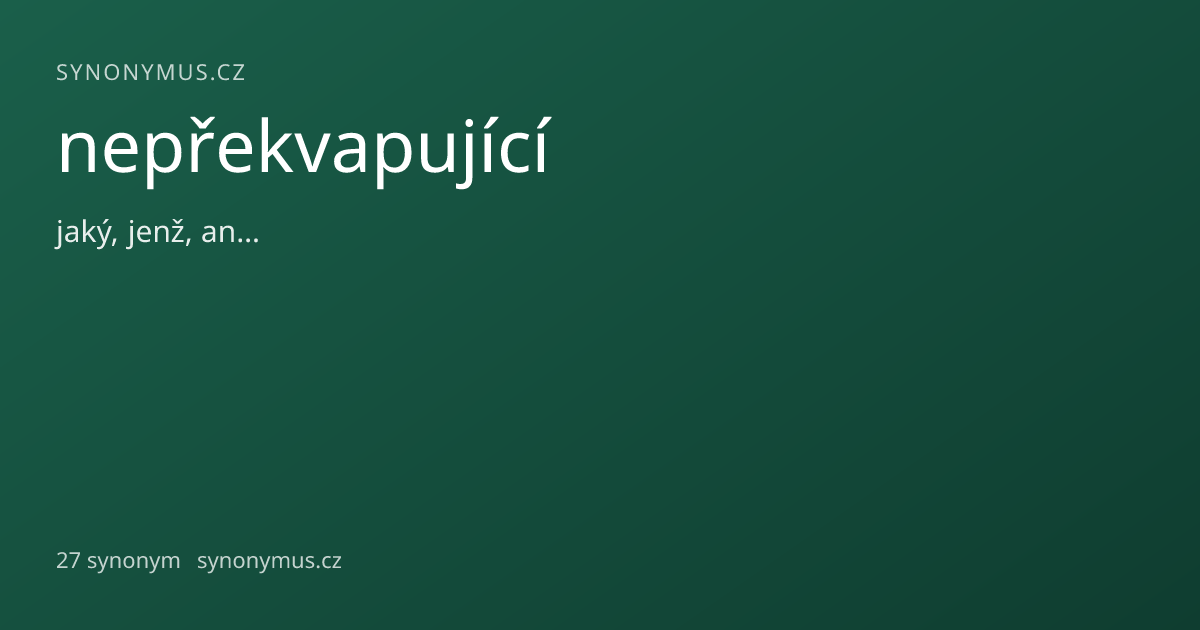 Náhled odkazu: nepřekvapující