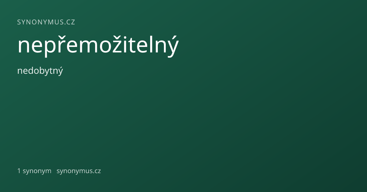 Náhled odkazu: nepřemožitelný