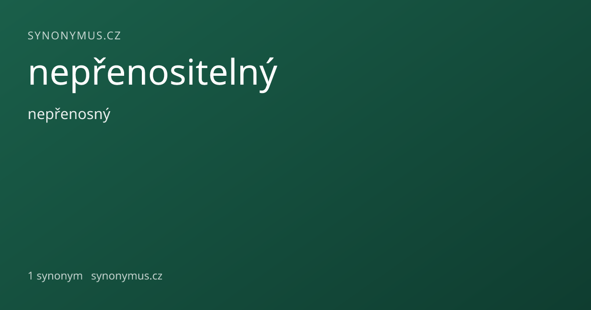 Náhled odkazu: nepřenositelný