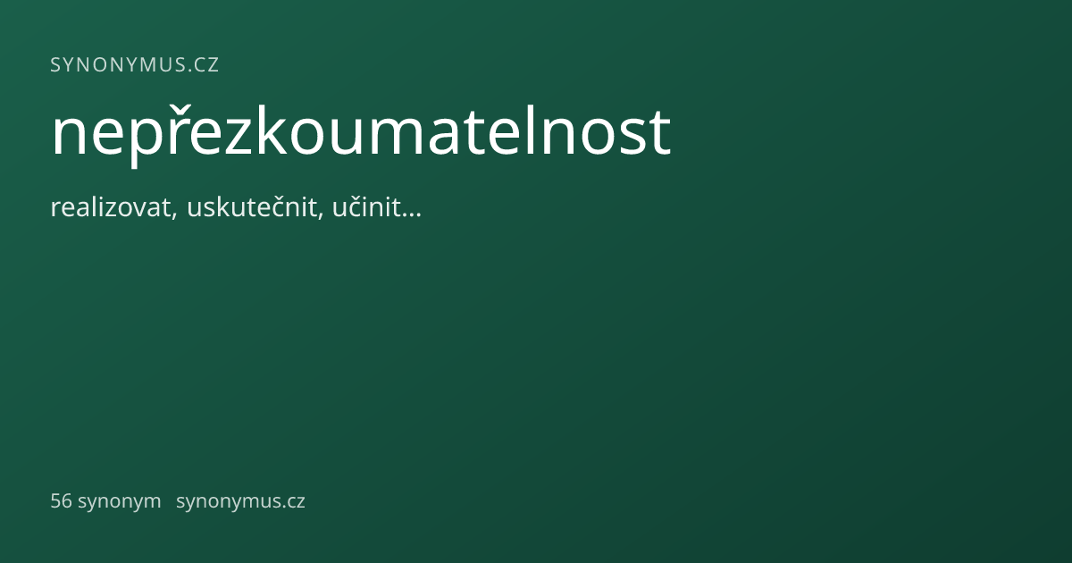 Náhled odkazu: nepřezkoumatelnost