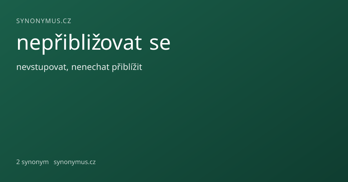 Náhled odkazu: nepřibližovat se