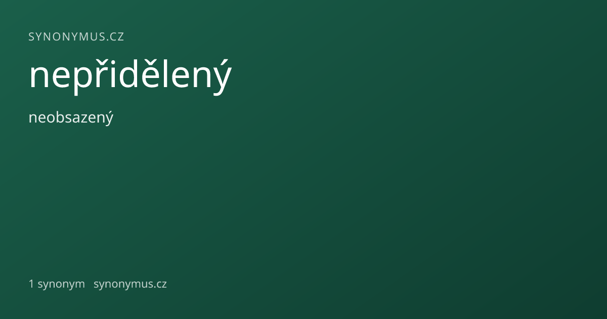 Náhled odkazu: nepřidělený