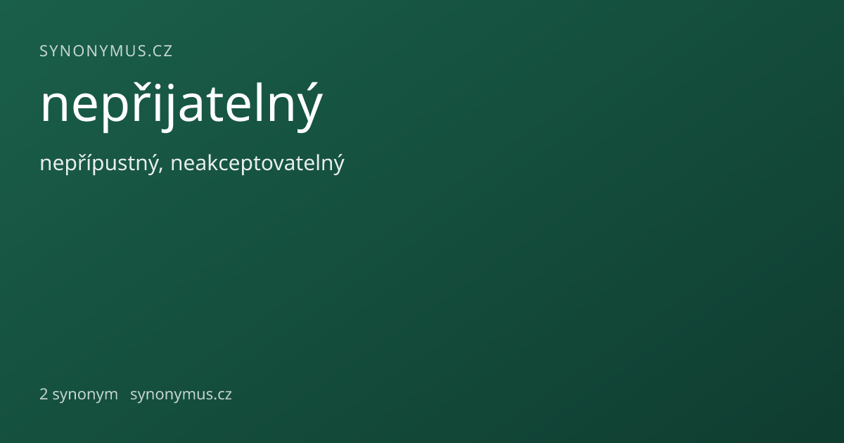 Náhled odkazu: nepřijatelný