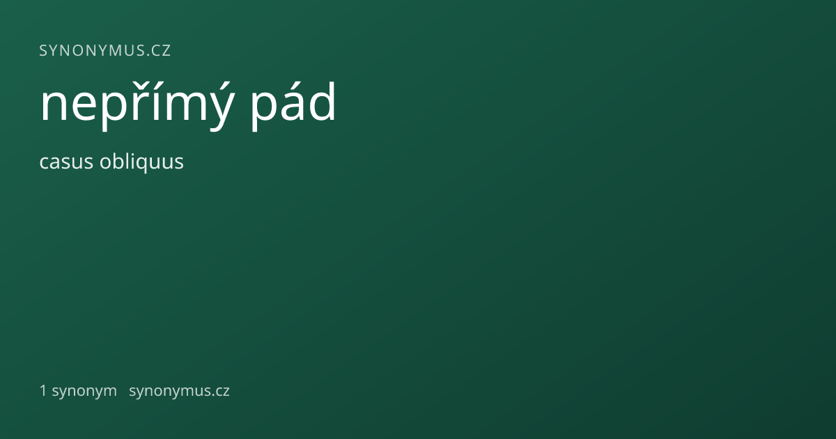 Náhled odkazu: nepřímý pád