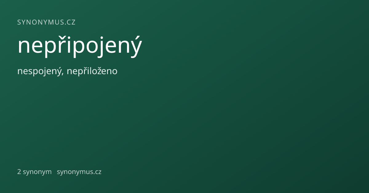 Náhled odkazu: nepřipojený