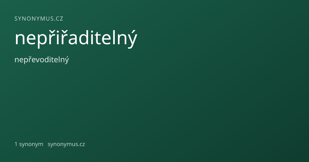 Náhled odkazu: nepřiřaditelný