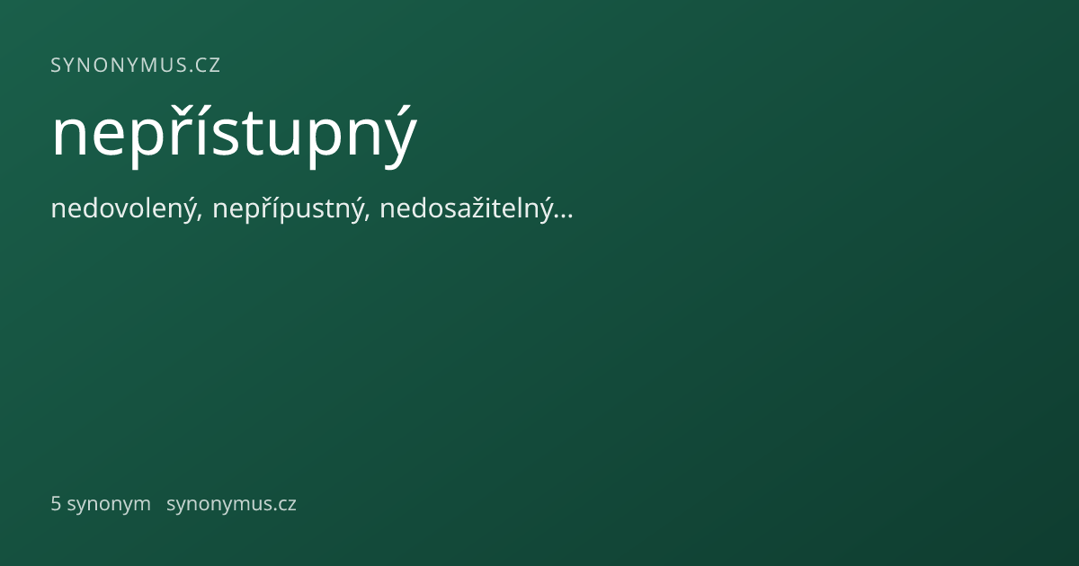 Náhled odkazu: nepřístupný