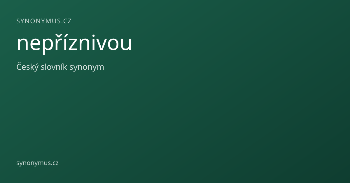 Náhled odkazu: nepříznivou