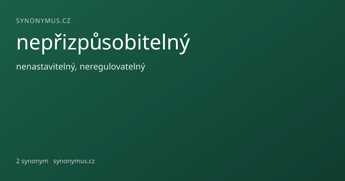 Náhled odkazu: nepřizpůsobitelný