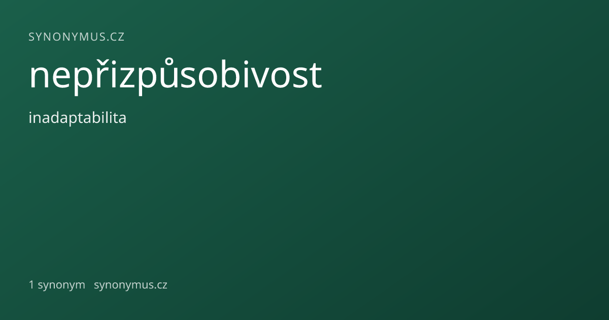 Náhled odkazu: nepřizpůsobivost