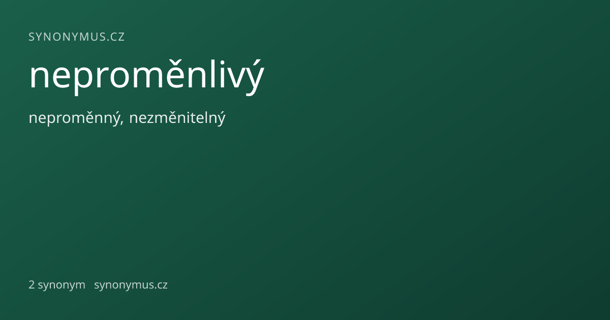 Náhled odkazu: neproměnlivý