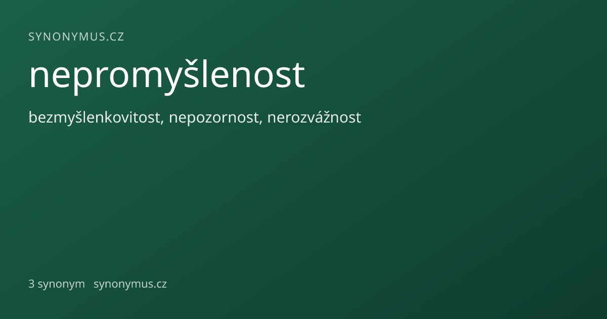 Náhled odkazu: nepromyšlenost