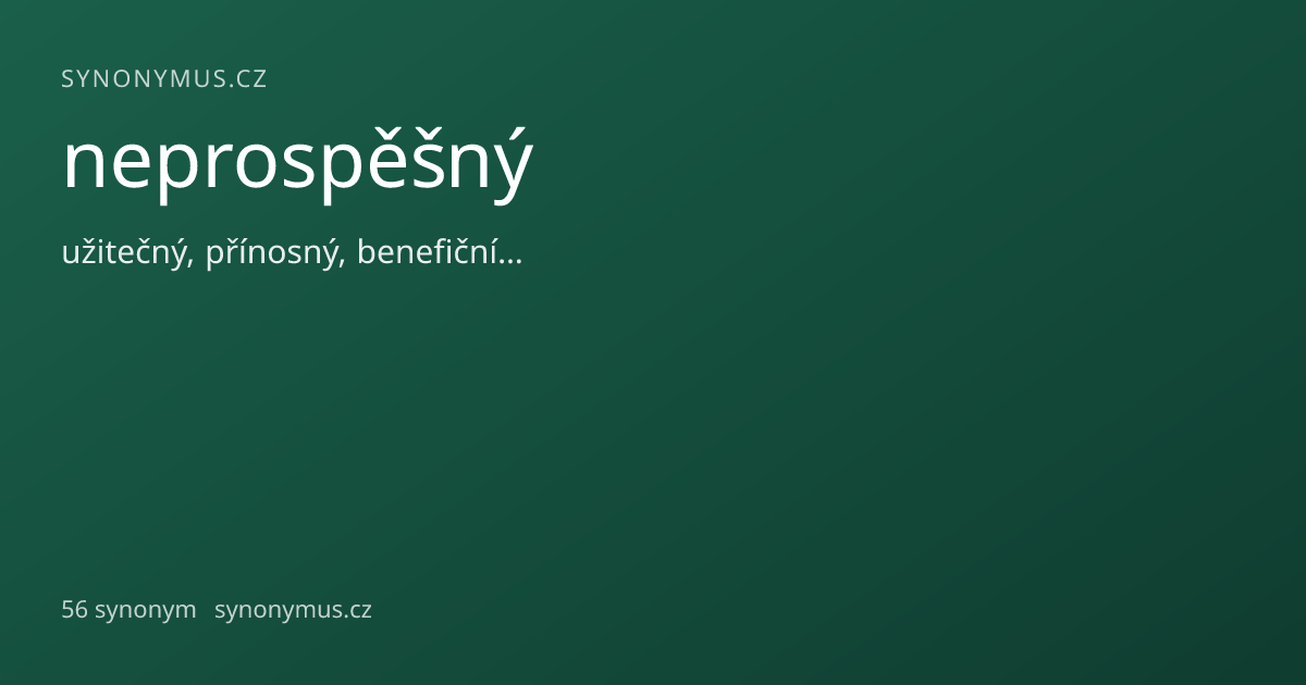 Náhled odkazu: neprospěšný