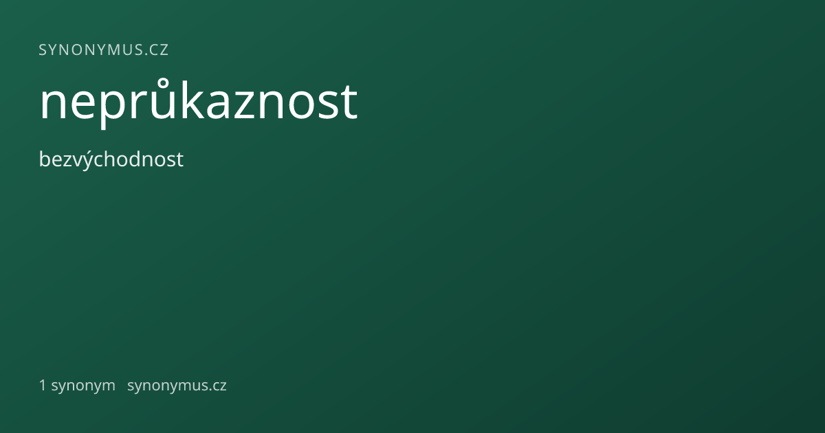 Náhled odkazu: neprůkaznost