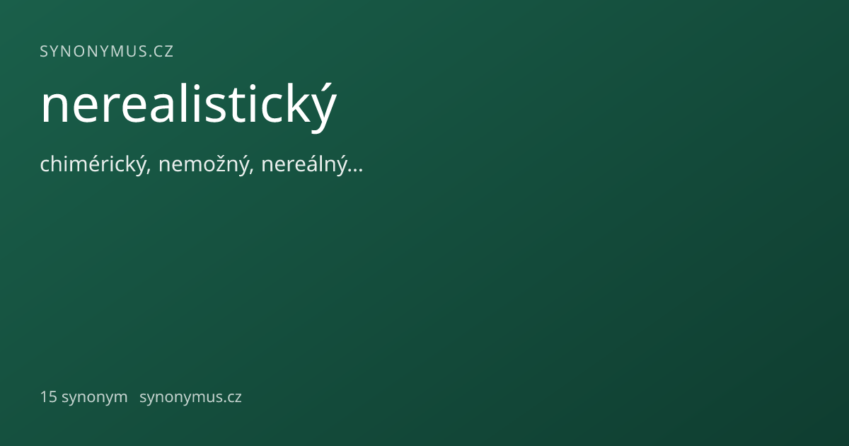 Náhled odkazu: nerealistický