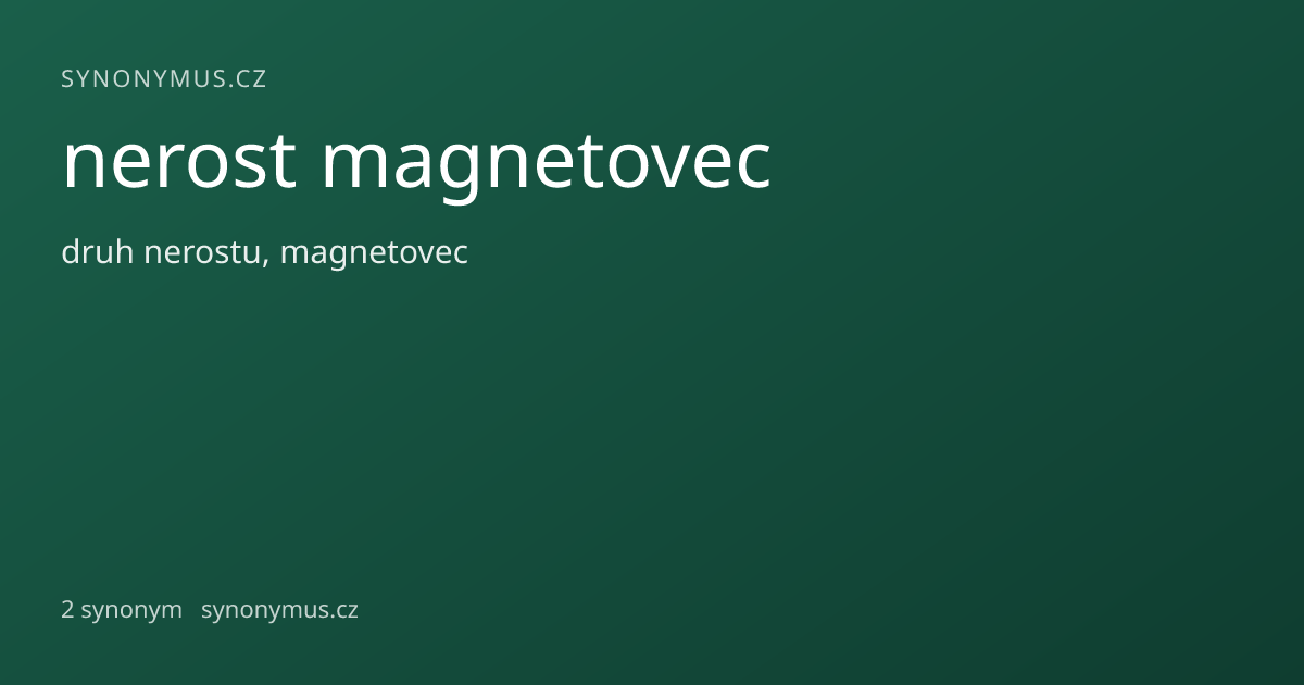 Náhled odkazu: nerost magnetovec